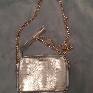 Victoria’s Secret silver crossbody bag